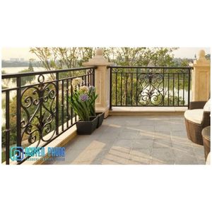 Barandillas para Balcón, Barandilla Ornamental de Hierro Forjado Personalizada, Barandillas de Seguridad para Exteriores para Diseños Exteriores de Casas y Villas de Alta Gama - Product Image 1