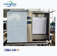 COLDPRO Machine à glaçons commerciale 1000 kg à utilisation facile pour restaurants et bars, glaçons demi-cubiques 28*13*22mm