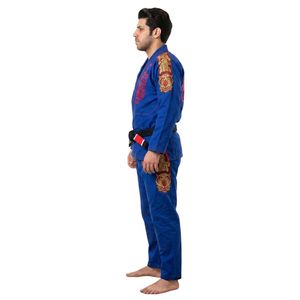 ชุดยิวยิตสู BJJ รุ่นเฮฟวี่เวท 10 ออนซ์ ผ้าฝ้าย 100% ยืดหยุ่นได้ ตะเข็บเสริมความแข็งแรง ทรงหลวม เหมาะสำหรับการฝึกคาราเต้และคุมิเต้ - Product Image 3