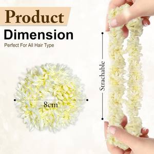 Accesorios para el cabello con jazmín artificial, flor para moño, Mogra Gajra para bodas, fiestas, despedidas de soltera, compromisos. - Product Image 2