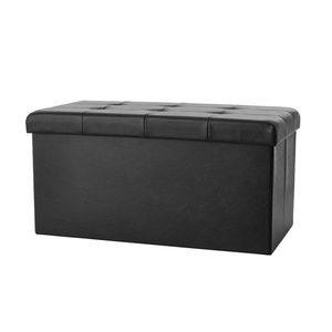 30" Collapsible Fabric <b>Storage</b> Ottoman Soft Stackable Seat <b>Stool</b> for Living Room - Product Image 2