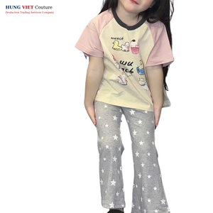 Hung Viet Couture T-shirt en coton personnalisé pour enfants imprimé motif 3D avec étiquette de logo Style décontracté pour garçons et filles - Product Image 5