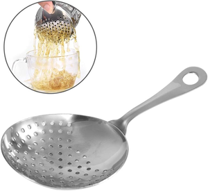 Colador Julep Clásico Ecológico de Acero Inoxidable Plateado, Utensilios de Bar con Acabado Espejo, Cuchara Filtradora - Product Image 2