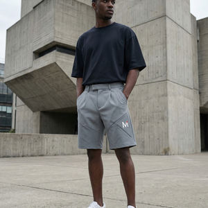 Pantalones Cortos Deportivos para Hombre, Corte Ajustado, Estilo Urbano, Verano, Tela Transpirable Premium, Colección Maluza Industries - Product Image 6