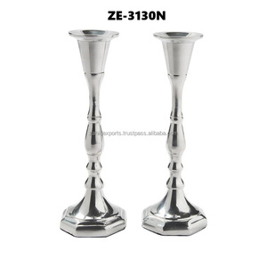 Candelabro de plata hecho a mano con elegante forma redonda para arreglos florales, fabricado por Zahid Exports, gran mayorista. - Product Image 2