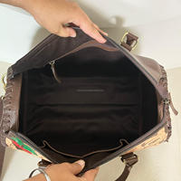 Nouvel Arrivage 2026 Sac de Voyage Speedy en Cuir Repoussé Grande Taille, Motif Dés de Poker Cerise avec As, Sac à Main Cowgirl Vintage