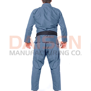 Kimono de BJJ bleu pour homme, 100% coton, vêtements d'arts martiaux durables, coupe classique, taille adulte - Product Image 4