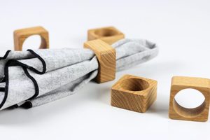 Anillos de Servilleta de Madera Hechos a Mano, Suministro al por Mayor, Accesorios para Decoración de Mesa, Porta Servilletas de Madera para Catering y Decoración de Fiestas - Product Image 3