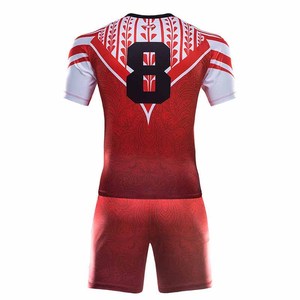 Tenue de rugby respirante, dernier design, pour sports de plein air, vêtements de football, 100% polyester, séchage rapide, haute qualité, ensembles de tenues de rugby - Product Image 3