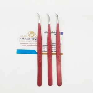 Pince à épiler pour extensions de cils, isolation à 45 degrés, haute qualité, avec logo personnalisé - Product Image 1