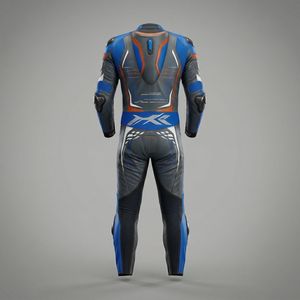 Professional One Piece Perforated Leather Motorbike Racing Suit Men's Motorcycle Riding Suit with CE Approved Armor Safety Gear - Product Image 2