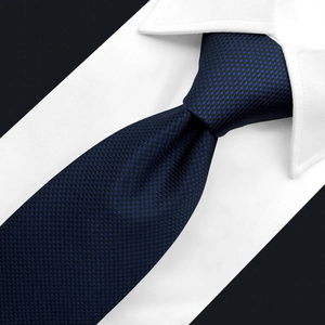 Conjunto de Corbata Larga Clásica Hecha a Mano en Color Azul Marino para Hombre, con Pañuelo de Bolsillo, Corbata Delgada para Negocios, Boda, Pre-Atada - Product Image 3