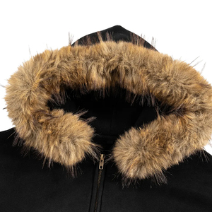 เสื้อฮู้ดดี้ทรงบ็อกซี่ ซิปหน้า ผ้าขนสัตว์คุณภาพสูง ตัดเย็บอย่างดี ไซส์ใหญ่ ไหล่ตก ดีไซน์เรียบง่าย ซิปแบบหนา สำหรับผู้ชายและผู้หญิง - Product Image 3