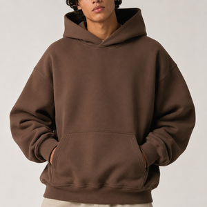 Sudadera con Capucha Personalizada con Bordado para Hombre, Estilo Oversize, Estampado Puff, Algodón Grueso, Unisex, Sudadera con Capucha Lisa para Streetwear - Product Image 5