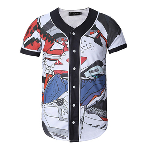 Maillots de baseball et de softball respirants 100% polyester pour sports de plein air, design personnalisé avec impression de votre propre logo - Product Image 3