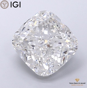 เพชร CVD ทรงสี่เหลี่ยมคุชชั่น น้ำหนัก 5.00 กะรัต สี F ความสะอาด VS1 พร้อมใบรับรอง IGI สำหรับจี้ผลงานชิ้นเอกสุดพิเศษ - Product Image 1