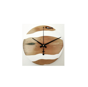 Standard Quality Round <b>Wall</b> <b>Clock</b> Green Resin Non Ticking <b>Clock</b> for Living Room Kitchen <b>Bedroom</b> Office Decorative - Product Image 3