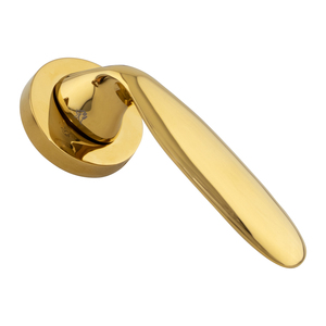 Ensemble de poignées de porte à mortaise en laiton massif de luxe, avec roseau rond, finitions noir mat PVD, or rose, or AB, acier inoxydable mat, et quincaillerie de levier de porte intérieur avec serrure - Product Image 2
