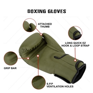Gants de boxe gagnants en gros formation en cuir véritable professionnel 100% gants de boxe en cuir véritable - Product Image 4