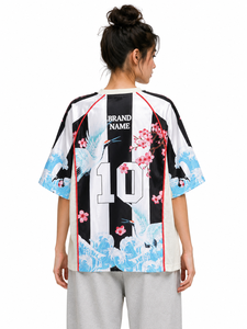 Maillot de baseball pour hommes à séchage rapide, sublimé, motif floral personnalisé, style streetwear, maillot de football américain en mesh, le plus vendu pour les équipes de club - Product Image 2