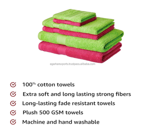 Ensemble de 6 serviettes en coton de luxe – 500 GSM, épaisses, absorbantes, séchage rapide – Prix de gros avec logo - Product Image 2