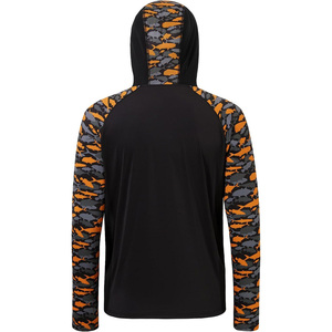 Chemise de pêche respirante pour homme, taille plus, manches longues, à capuche, séchage rapide, haut de sport d'extérieur - Product Image 3