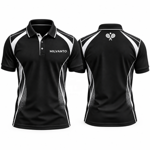 Camiseta de Polo Personalizada Color Verde Azulado para Pickleball y Pádel para Hombre |   Ropa Deportiva de Alto Rendimiento para Deportes de Raqueta, Transpirable y de Secado Rápido - Product Image 2