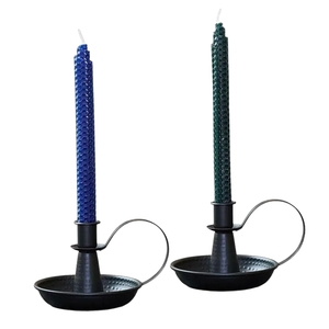 Juego de 5 Portavelas de Hierro con Acabado en Polvo Negro Mate para Decoración de Pasillos, para Regalos, para Decoración de Fiestas - Product Image 6