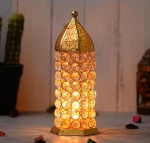 Premium Crystal Lantern Shape <b>Tealight</b> Candle <b>Holder</b> for Elegant Home Decor Festive Lighting - Product Image 5