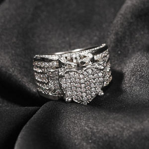 Bague unisexe Jewelux sertie de diamants, perle d'eau douce certifiée IGI, argent 925 plaqué argent 14K, bijoux de luxe pour mariage - Product Image 5