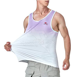 Servicio OEM, Último Diseño, Camiseta sin Mangas para Hombre, Tejida, Informal, 100% Algodón, Transpirable, Ecológica, Diseño Personalizado, Precio Bajo - Product Image 4