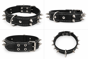 Colliers pour chiens en cuir faits à la main en gros de Divine International avec boucle réglable pour toutes les races de chiens - Product Image 3
