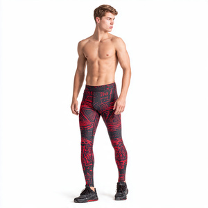 Customized <b>Men's</b> Compression Pants Wholesale Athletic <b>Base</b> <b>Layer</b> Quick Dry Workout Tights <b>Men</b> Basic Underwear Leggings - Product Image 4