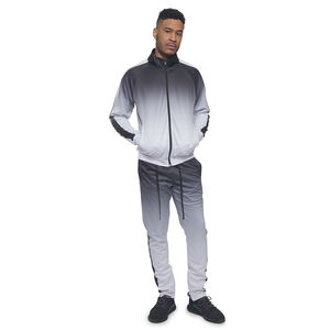 Conjunto Deportivo de 2 Piezas para Hombre, Pantalón y Chaqueta con Degradado de Color Ombre, Cuello Alto, Nuevo Modelo 2026, Venta al Por Mayor Personalizada - Product Image 2