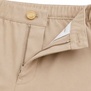 Ensemble polo et short pour homme beige et moka, poche contrastée, tenue décontractée d'été en deux pièces, logo personnalisé, vêtements de sport haut de gamme - Product Image 4
