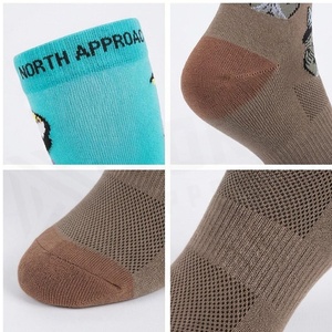 North Approach <b>Knee</b> <b>High</b> <b>Socks</b> Cartoon Pattern Breathable Spandex Polyester Adults Casual Summer <b>Socks</b> - Product Image 4