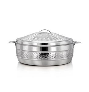 Silver color Best Quality metal Casserole Serving Food Warmer designer <b>Stand</b> Hotel ware Kitchenware Hot pot Dish warmer - Product Image 5