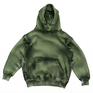Sweat-shirts à capuche tendance pour hommes, style déchiré, vente en gros, en polyester, pour hommes et femmes - Product Image 6