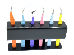 German Quality Eyelash Extension Tweezers Hot Selling Tools Smooth Tip 6pcs Colorful <b>Set</b> for Lash Extension - Product Image 2