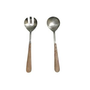 Couteau à salade en acier, manche en acier, cuillère, outils personnalisés au prix de gros, ensemble de cuillères à salade, serveur gadgets de cuisine 2023 3 pièces - Product Image 2