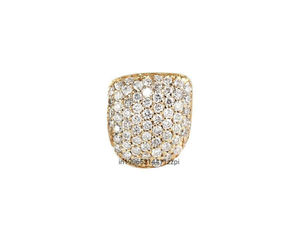 Grillz dentaire pour canin, style 'Ice Out' avec moissanite, micro-incrustation, plaqué or, bijoux hip-hop et de fête - Product Image 1