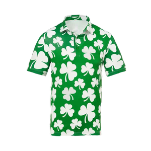 Polo en polyester à sublimation pour homme fabriqué en usine, design personnalisé, respirant, durable, léger et confortable pour le fitness ou le golf - Product Image 1