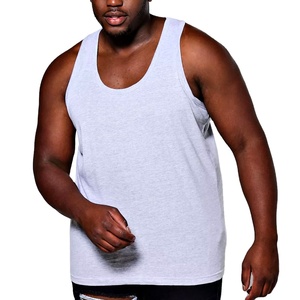 Camisetas sin mangas de talla grande para hombre de algodón 100%, cómodas y transpirables, estilo informal de secado rápido - Product Image 1