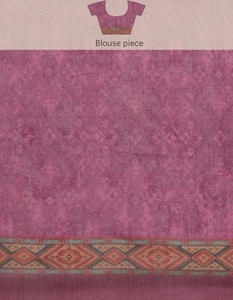 Sari KV Estampado en Mezcla de Algodón Chanderi (Multicolor) - Product Image 5