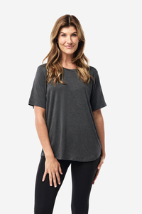 Camiseta Básica de Algodón Personalizada para Mujer, Cuello Redondo, Manga Corta Informal, Ajuste Regular Suave - Product Image 6