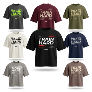 เสื้อยืดออกกำลังกายไซส์ใหญ่ ระบายอากาศได้ดี ผ้าฝ้าย 100% 240 GSM หนานุ่ม ใส่ได้ทั้งชายและหญิง สไตล์สตรีทแวร์ รับผลิตแบบ OEM ODM ทั้งด้านหน้า - Product Image 1