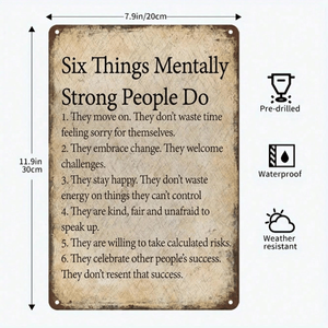 CIFbuy Targa in Alluminio Vintage Rustica 8x12 Pollici (20.3x30.5cm) per Casa, Bar, Garage, TikTok per Servizio Ritiro Temu - Product Image 3