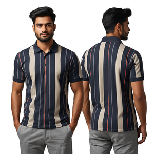 Chemise Homme Unie à Manches Courtes en Tricot Coupe Décontractée Longueur Standard Boutonnée en Polyester Respirant Séchage Rapide OEM - Product Image 4