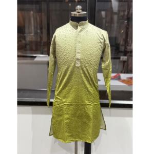 Kurta de Lujo de Alta Calidad con Detalles de Lentejuelas y Bordado Zari para Hombre, Ideal para Bodas, Disponible a Precio de Fábrica - Product Image 1