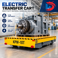 Chariot de transfert électrique sans rail à batterie de 10 tonnes et 20 tonnes, chariot à plateau motorisé robuste pour usine